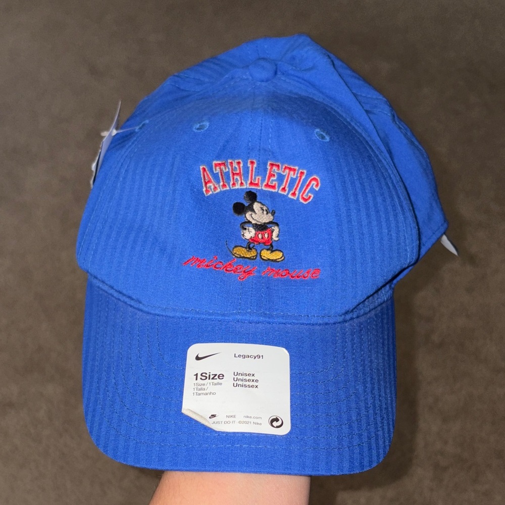 Nike Unisex Blue Mickey Mouse Athletic Cap